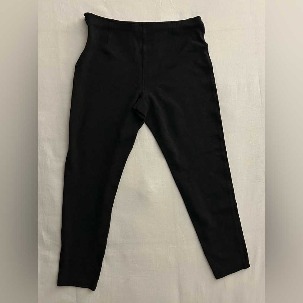 Vintage Black Label Ralph Lauren Cropped Knit Charcoal Gray Pants Size Mediun - Picture 2 of 9